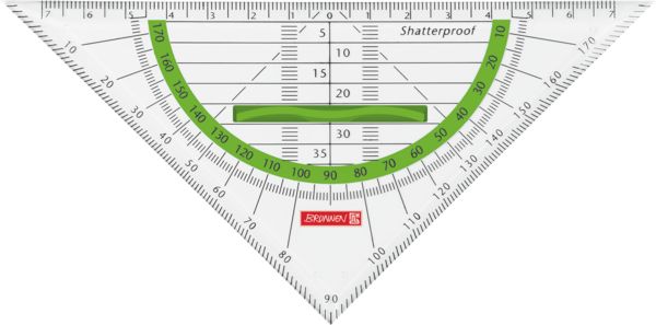 Produktbild: Brunnen Geometrie-Dreieck 16cm Griff kiwi