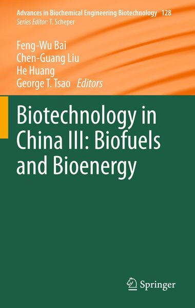 Produktbild: Biotechnology in China III: Biofuels and Bioenergy
