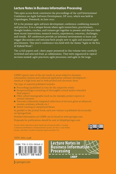 Produktbild: Agile Processes in Software Engineering and Extreme Programming