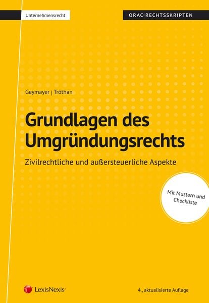Produktbild: Grundlagen des Umgr&uuml;ndungsrechtes (Skriptum)