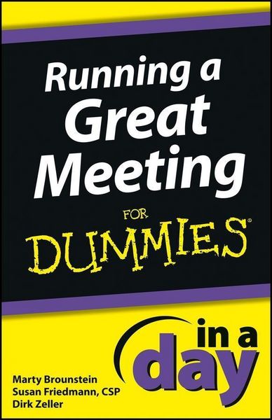 Produktbild: Running a Great Meeting In a Day For Dummies