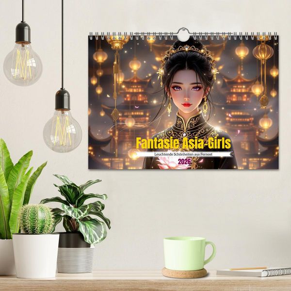 Produktbild: Fantasie Asia-Girls (Wandkalender 2026 DIN A4 quer), CALVENDO Monatskalender