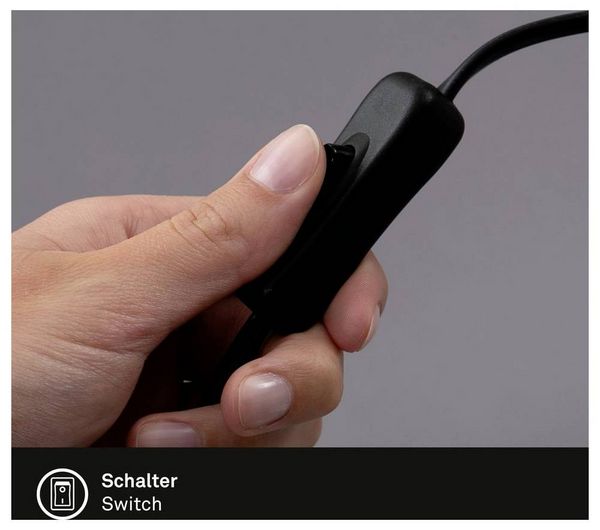 Produktbild: Briloner SKRIVA 7476015 Tischlampe GU10 9W Schwarz
