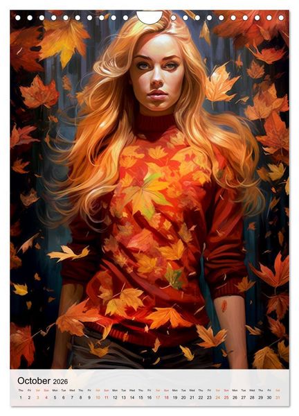 Produktbild: Flourishing Femmes (Wall Calendar 2026 DIN A4 portrait), CALVENDO 12 Month Wall Calendar
