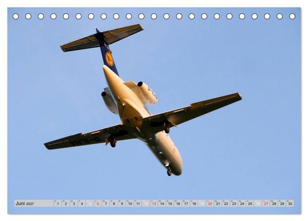 Produktbild: Flugzeuge - Starts und Landeanfl&uuml;ge (Tischkalender 2027 DIN A5 quer), CALVENDO Monatskalender