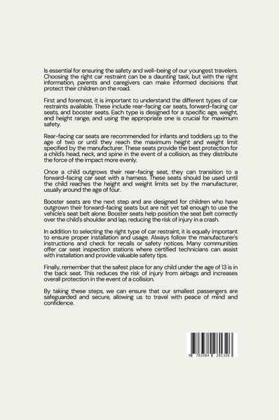 Produktbild: Safeguarding the Smallest Passengers: A Guide to Car Restraints for Children