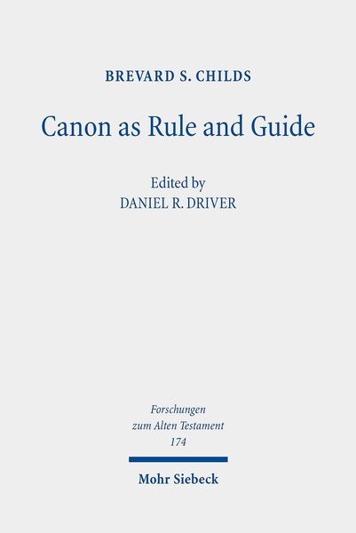 Produktbild: Canon as Rule and Guide