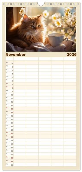 Produktbild: Familienplaner 2026 - Heute ist mein Tag mit 5 Spalten (Wandkalender, 21 x 45 cm) CALVENDO