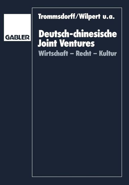 Produktbild: Deutsch-chinesische Joint Ventures