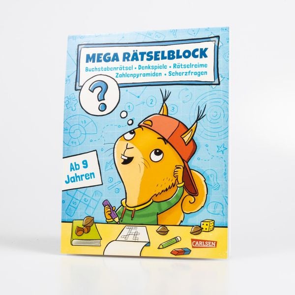 Produktbild: Mega R&auml;tselblock - Buchstabenr&auml;tsel, Denkspiele, Zahlenpyramiden, R&auml;tselreime, Scherzfragen