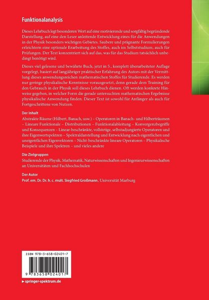 Produktbild: Funktionalanalysis
