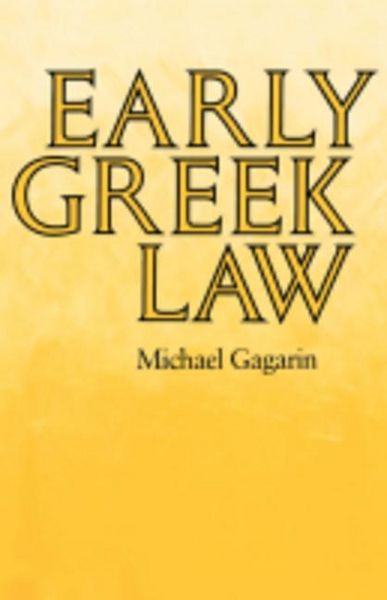 Produktbild: Gagarin, M: Early Greek Law