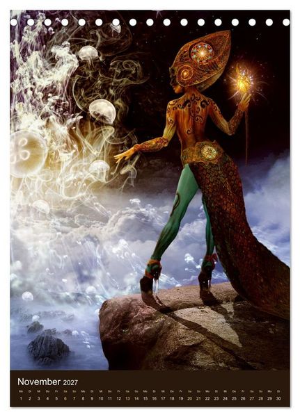 Produktbild: Bodypainting Adventures (Tischkalender 2027 DIN A5 hoch), CALVENDO Monatskalender