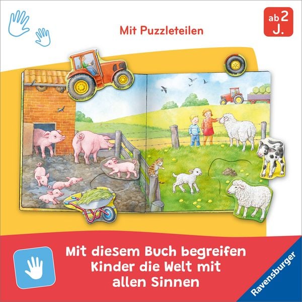 Produktbild: Mein gro&szlig;es Puzzle-Spielbuch - Bauernhof