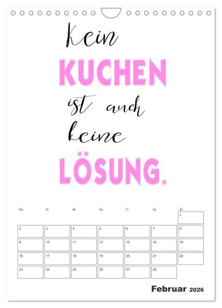 Produktbild: Spr&uuml;che f&uuml;r die K&uuml;che. Mit Jahresplaner (Wandkalender 2026 DIN A4 hoch), CALVENDO Monatskalender