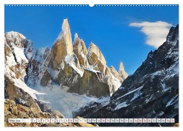 Produktbild: Patagonia, Argentina and Chile National Parks (Wall Calendar 2026 DIN A2 landscape), CALVENDO 12 Month Wall Calendar