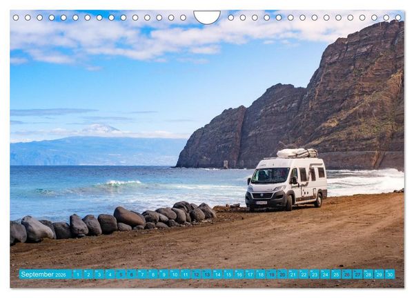 Produktbild: Die KANAREN per WOHNMOBIL (Wandkalender 2026 DIN A4 quer), CALVENDO Monatskalender