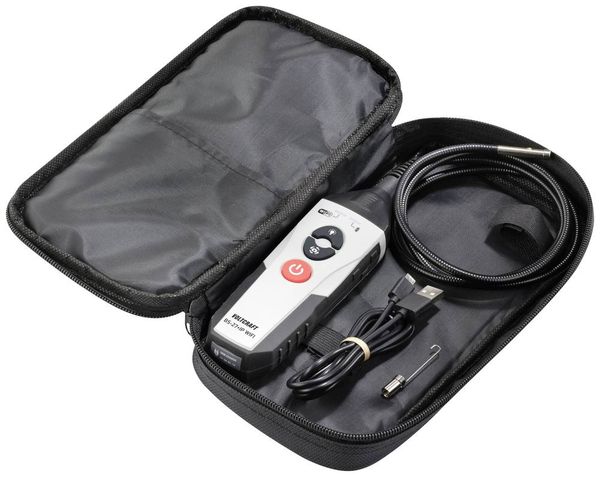 Produktbild: VOLTCRAFT BS-27+IP WIFI Endoskop Sonden-&Oslash;: 5.5mm Sonden-L&auml;nge: 1m