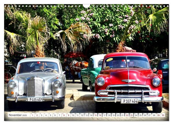 Produktbild: Best of Ponton - Der Klassiker von Mercedes-Benz in Kuba (Wandkalender 2025 DIN A3 quer), CALVENDO Monatskalender