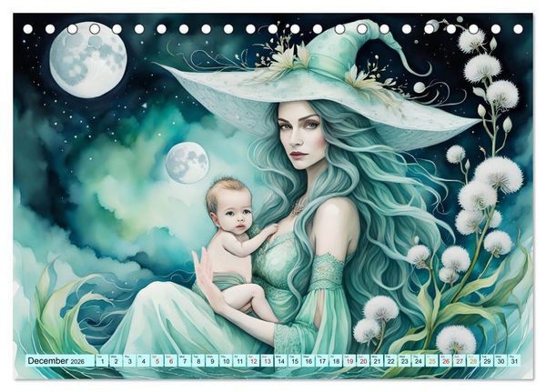 Produktbild: Enchantress of nature (Desk Calendar 2026 DIN A5 landscape), CALVENDO 12 Month DeskCalendar