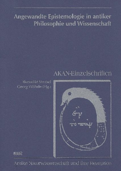 Produktbild: Angewandte Epistemologie in antiker Philosophie und Wissenschaft