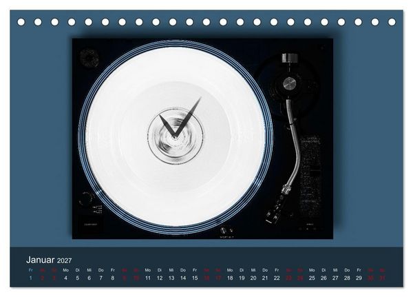 Produktbild: Vinyl im Fokus (Tischkalender 2027 DIN A5 quer), CALVENDO Monatskalender