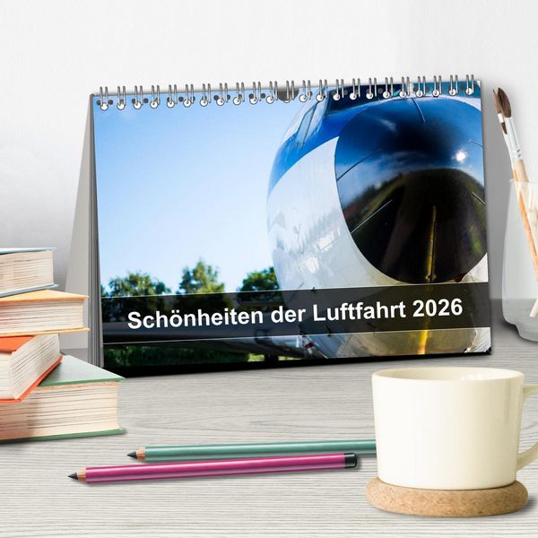 Produktbild: Sch&ouml;nheiten der Luftfahrt 2026 (Tischkalender 2026 DIN A5 quer), CALVENDO Monatskalender