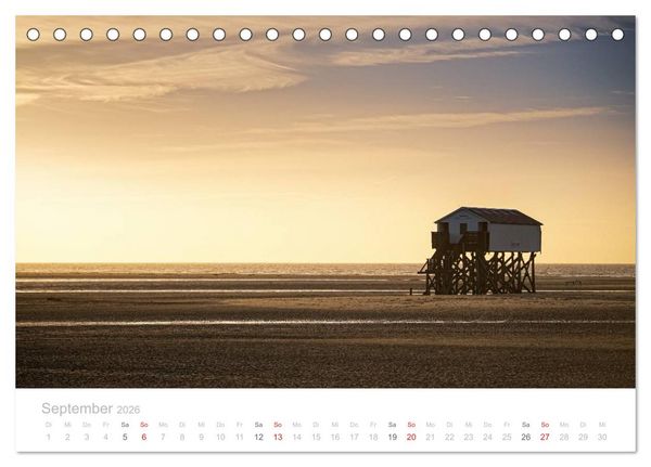 Produktbild: St. Peter-Ording (Tischkalender 2026 DIN A5 quer), CALVENDO Monatskalender