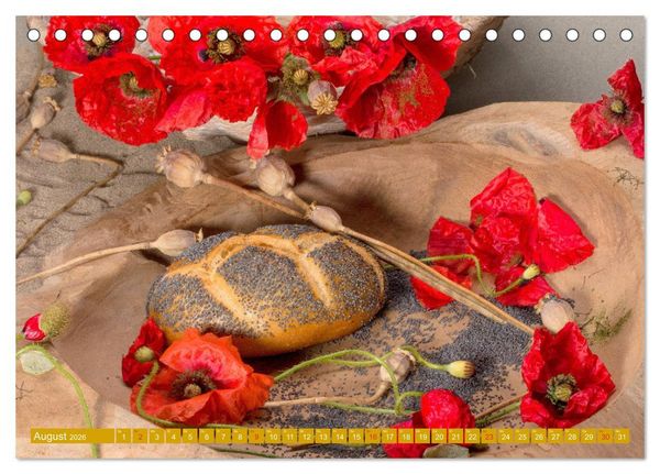 Produktbild: Brot und Geb&auml;ck. Feines aus der Backstube (Tischkalender 2026 DIN A5 quer), CALVENDO Monatskalender