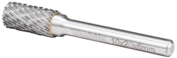 Produktbild: Makita B-52722 Fr&auml;sstift Hartmetall Zylinder Produktabmessung, &Oslash; 10 mm Arbeits-L&auml;nge 20 mm Schaftdurchmesser 6 mm 1 St&uuml;ck