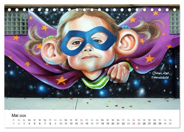 Produktbild: Brooklyn Street Art (Tischkalender 2026 DIN A5 quer), CALVENDO Monatskalender