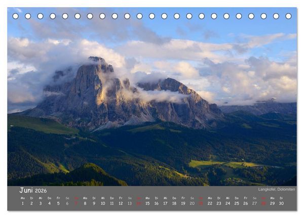 Produktbild: Traumhafte Bergwelt Kalender (Tischkalender 2026 DIN A5 quer), CALVENDO Monatskalender