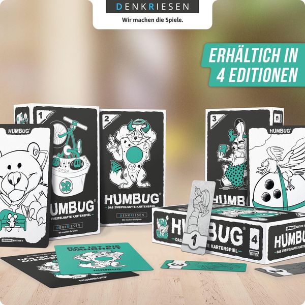 DENKRIESEN - HUMBUG® Original Edition Nr. 1 - Das zweifelhafte Kartenspiel