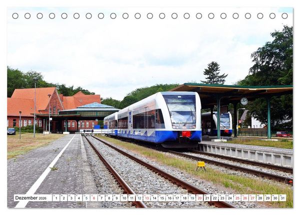 Produktbild: Die Karniner Bahn - Wiederaufbau vor dem Verkehrskollaps? (Tischkalender 2026 DIN A5 quer), CALVENDO Monatskalender