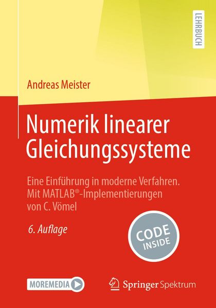Produktbild: Numerik linearer Gleichungssysteme