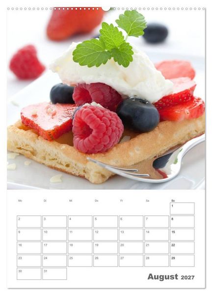 Produktbild: Herzhaft - S&uuml;&szlig; / Mein K&uuml;chenplaner (hochwertiger Premium Wandkalender 2027 DIN A2 hoch), Kunstdruck in Hochglanz