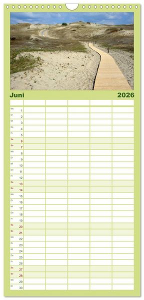 Produktbild: Familienplaner 2026 - Litauens Sch&ouml;nheiten mit 5 Spalten (Wandkalender, 21 x 45 cm) CALVENDO