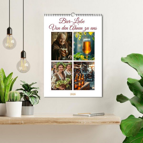Produktbild: Bier-Liebe Von den Ahnen zu uns (Wandkalender 2026 DIN A3 hoch), CALVENDO Monatskalender
