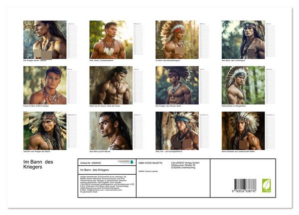 Produktbild: Im Bann des Kriegers (hochwertiger Premium Wandkalender 2026 DIN A2 quer), Kunstdruck in Hochglanz