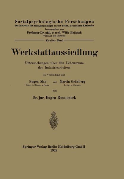 Produktbild: Werkstattaussiedlung