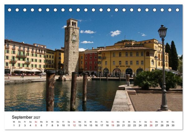 Produktbild: Gardasee - Die sch&ouml;nsten Momente am Gardasee (Tischkalender 2027 DIN A5 quer), CALVENDO Monatskalender