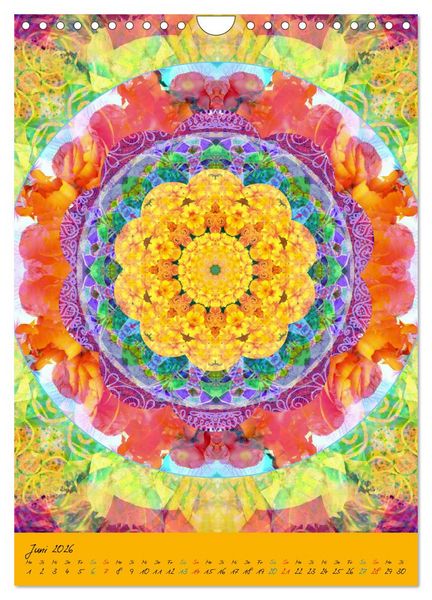 Produktbild: Bl&uuml;hende Mandalas (Wandkalender 2026 DIN A4 hoch), CALVENDO Monatskalender