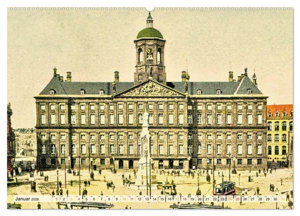 Produktbild: Amsterdam um 1900 (Wandkalender 2026 DIN A2 quer), CALVENDO Monatskalender