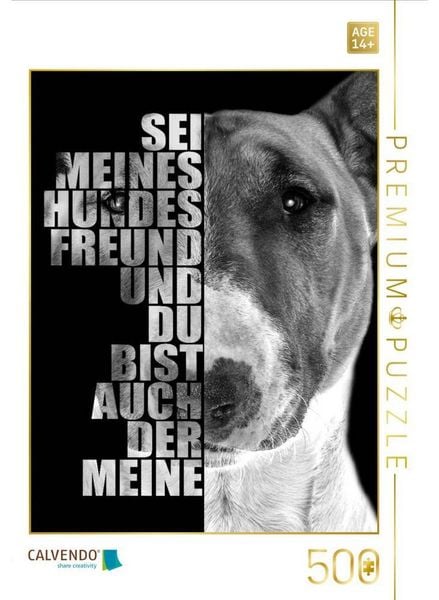 CALVENDO Puzzle Bullterrier | 500 Teile Lege-Größe 48 × 36 cm Foto-Puzzle für Erwachsene
