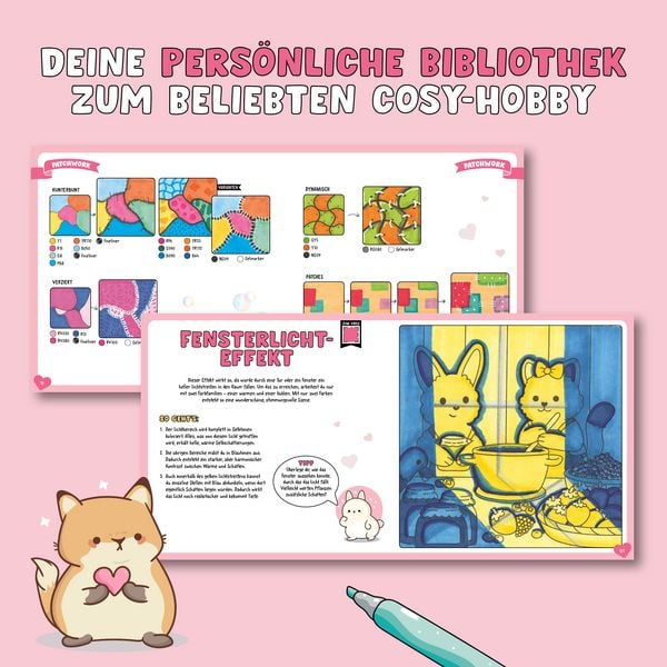 Produktbild: Ausmalen mit Alkoholmarkern - die Bibliothek