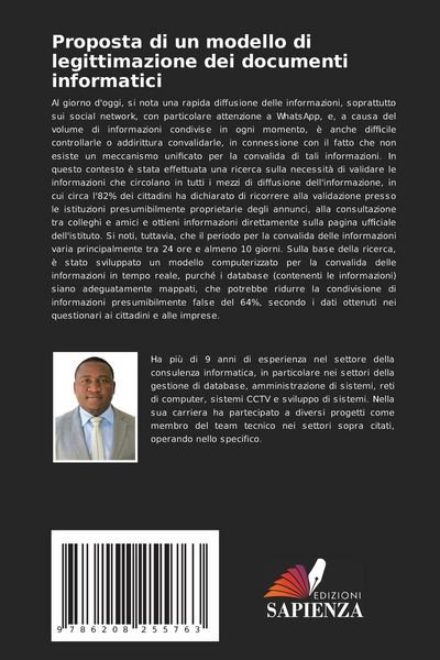Produktbild: Proposta di un modello di legittimazione dei documenti informatici