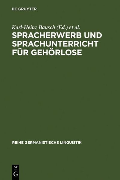 Produktbild: Spracherwerb und Sprachunterricht f&uuml;r Geh&ouml;rlose