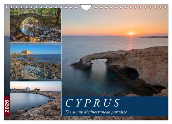 Produktbild: Cyprus, the sunny Mediterranean paradise (Wall Calendar 2026 DIN A4 landscape), CALVENDO 12 Month Wall Calendar