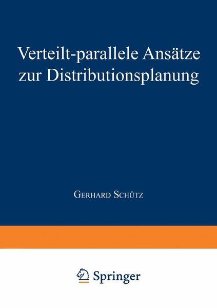 Produktbild: Verteilt-parallele Ans&auml;tze zur Distributionsplanung
