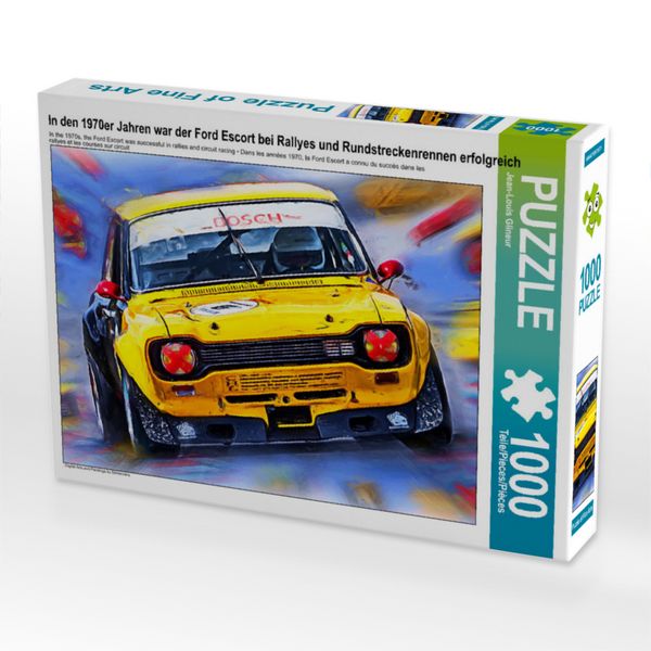 Produktbild: CALVENDO Puzzle In den 1970er Jahren war der Ford Escort bei Rallyes und Rundstreckenrennen erfolgreich | 1000 Teile Lege-Gr&ouml;&szlig;e 64x48cm Foto-Puzzle f&uuml;